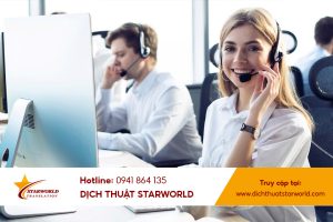 dịch vụ chăm sóc khách hàng tại StarWorld