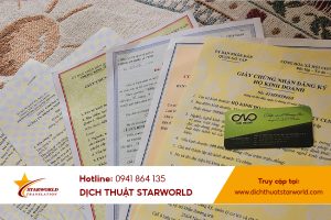 dịch công chứng giấy phép kinh doanh giá rẻ