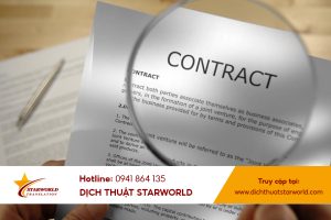 dịch thuật hợp đồng chuẩn xác