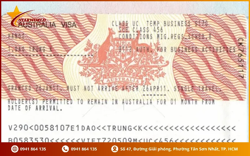 Địa chỉ tiếp nhận hồ sơ xin visa Úc 462